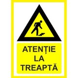 Placuta atentie la treapta